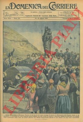 BELTRAME A. - - La Madonnina del Grappa viene trasportata sulla vetta del monte glorioso.