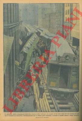 SALVADORI R. - - Scontro di due treni della ferrovia elevata a New York.