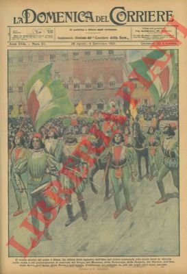 SALVADORI R. - - Il corteo storico del Palio: la sfilata della squadra dell'Oca alla quale tocc la vittoria.