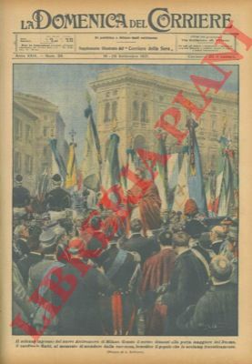 BELTRAME A. - - Il Cardinale Ratti nuovo Arcivescovo di Milano benedice il popolo.