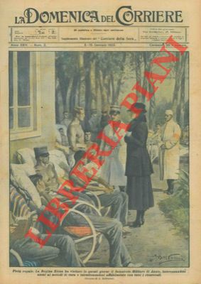 BELTRAME A. - - La Regina Elena in visita al sanatorio militare di Anzio.