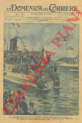 BELTRAME A. - - Nelle acque della Spezia il commovente rito alla tomba ideale del Marinaio Ignoto.