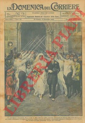 BELTRAME A. - - Festeggiamenti con spade sguainate per il matrimonio della campionessa Milicent Hall.