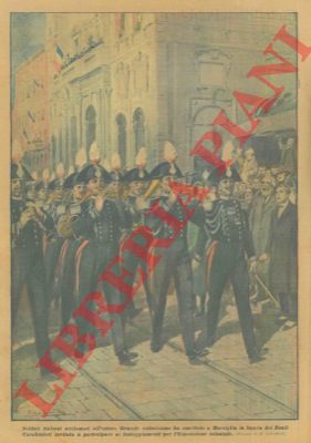 SALVADORI R. - - La banda dei Reali Carabinieri  suscita entusiasmo sfilando, a Marsiglia, ai festeggiamenti per l'esposizione coloniale.