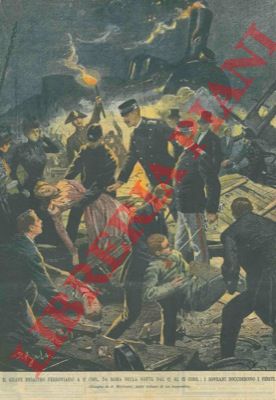 BELTRAME A. - - Grave disastro ferroviario nei pressi di Roma: i sovrani soccorrono i feriti.