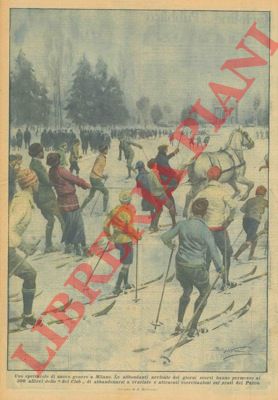 BELTRAME A. - - Milano: le abbondanti nevicate dei giorni scorsi hanno permesso agli allievi dello Sci Club di abbandonarsi a esercitazioni sui prati del Parco.
