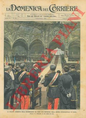 BELTRAME A. - - Cerimonia per la distribuzione dei premi agli espositori della Mostra Internazionale di Parigi.