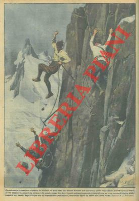 BELTRAME A. - - Miracoloso salvataggio di tre alpinisti durante una scalata sul Monte Bianco.