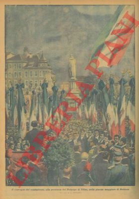 BELTRAME A. - - Il convegno dei combattenti nella piazza maggiore di Bolzano.