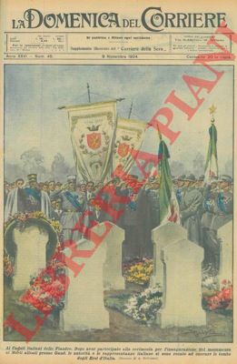 BELTRAME A. - - Dopo aver partecipato alla cerimonia per l'inaugurazione del monumento ai morti alleati presso Gand, le autorit e le rappresentanze italiane si sono recate ad onorare le tombe degli eroi d'Italia.