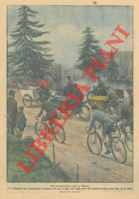 BELTRAME A. - - Il primo concorso per furgoncini a motore si  svolto sul triplo giro dei Bastioni a Milano. (Km. 37,500)