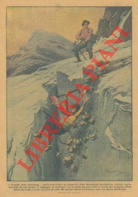 BELTRAME A. - - Sciagura in un crepaccio della Marmolada. Alpinista investita da una lavina.