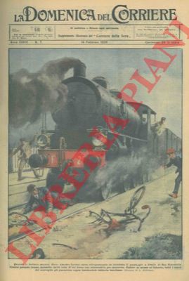 BELTRAME A. - - Un ciclista stava oltrepassando un passaggio a livello quando venne investito dalla coda di un treno, che tuttavia lo lasci incolume.