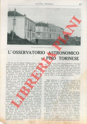 FASOLO Oreste - - L'osservatorio astronomico di Pino Torinese.