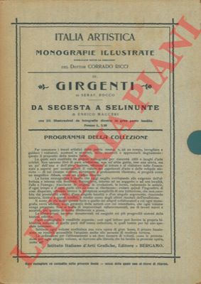 ROCCO Seraf. - MAUCERI Enrico - - Girgenti. - Da Segesta a Selinunte.