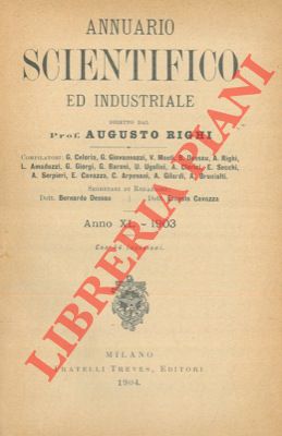 - - Annuario scientifico ed industriale 1903.