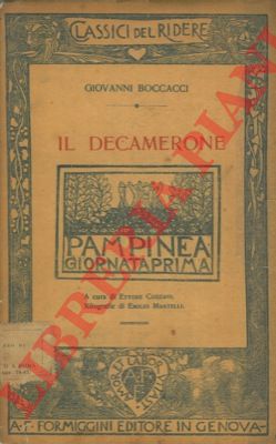 BOCCACCIO Giovanni - - Il Decamerone.