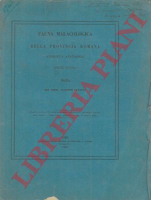STATUTI Augusto - - Fauna malacologica della provincia romana. Anodonta Anxurensis specie nuova.
