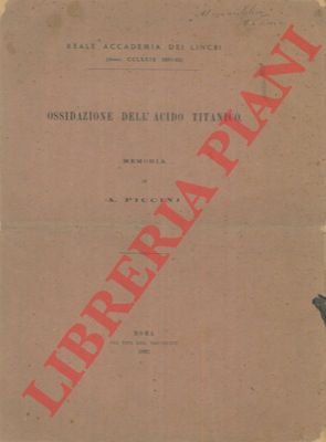 PICCINI A. - - Ossidazione dell'acido titanico.