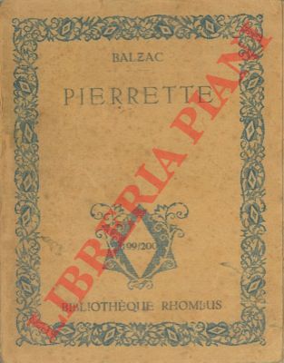BALZAC Honor de - - Pierrette.