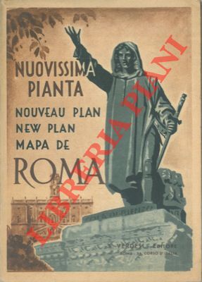 - - 'Roma' . Nuovissima pianta. New map. Nouveau plan. V. edizione. 1947. Linee tramviarie - Musei - Indirizzi - Alberghi - Ministeri.