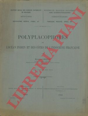 LELOUP Eugne - - Polyplacophores de l'Ocan Indien et des cotes de l'Indochine franaise.