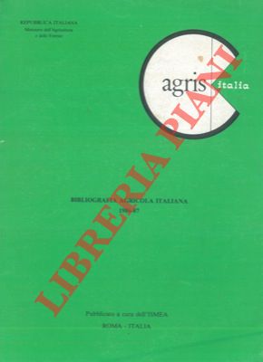 - - Agrisitalia. Bibliografia agricola italiana. 1986-87.