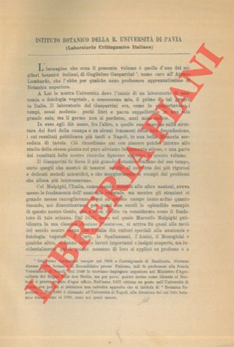 - - Guglielmo Gasparrini.