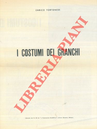 TORTONESE Enrico - - I costumi dei granchi.