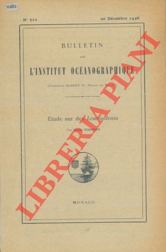 TOPSENT Emile - - Etude sur des Leucosolenia.