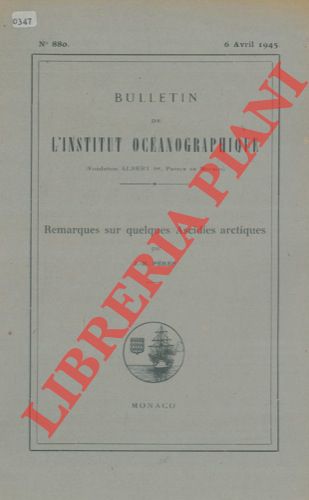 PERES J. M. - - Remarques sur quelques Ascidies arctiques.