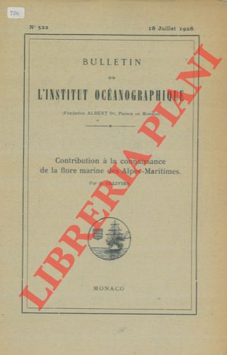 OLLIVIER G. - - Contribution  la connaissance de la flore marine des Alpes Maritimes.