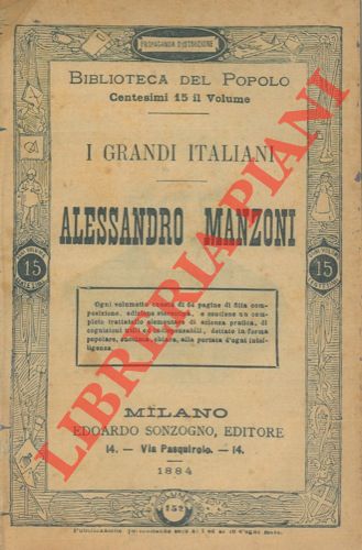 R. - - Alessandro Manzoni (I grandi italiani).