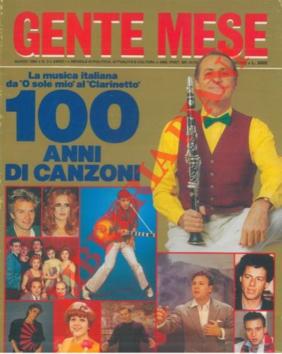 (MAYER Sandro) - - 100 anni di canzoni. La musica italiana da 'O sole mio' al 'Clarinetto' .