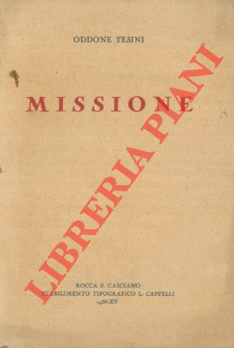 TESINI Oddone - - Missione.