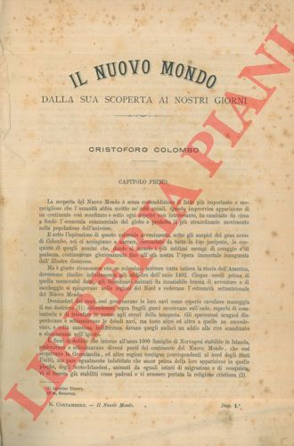 CORTAMBERT Riccardo - - Il nuovo mondo dalla sua scoperta ai nostri giorni.