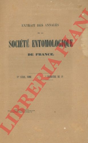DE SAUSSURE Henry - - Etudes sur quelques Orthoptres du Mus de Genve nouveaux ou imperfaitment connus.
