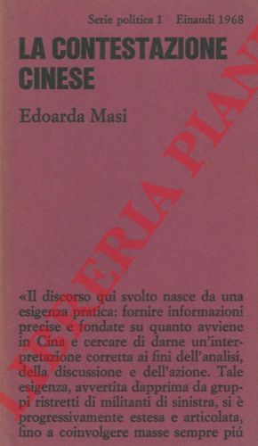 MASI Edoarda - - La contestazione cinese.