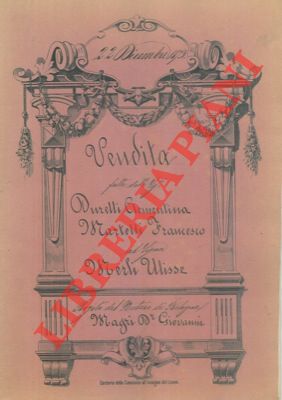 Durelli/Martelli/Merli - Vendita di parte della casa situata in Bologna a cavaliere dei due Vicoli Stallafici al numero 1273-1274.