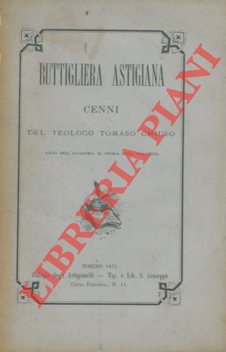 CHIUSO Tomaso - - Buttigliera Astigiana. Cenni.