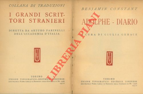 CONSTANT Benjamin - - Adolphe - Diario.