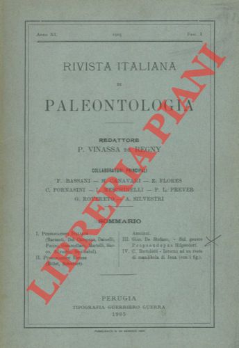 DE STEFANO Giuseppe - - Sul genere Propseudopus Hilgendorf.