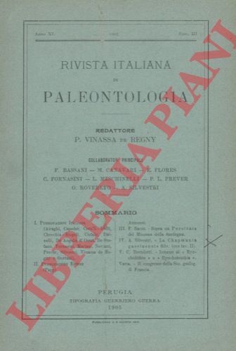 SILVESTRI A. - - La Chapmania gassinensis Silv.