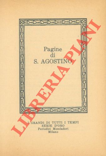 (MURGIA Adelaide) - - Pagine di S. Agostino.