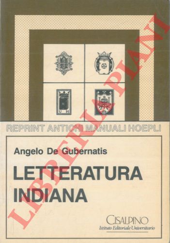 DE GUBERNATIS Angelo - - Letteratura indiana.