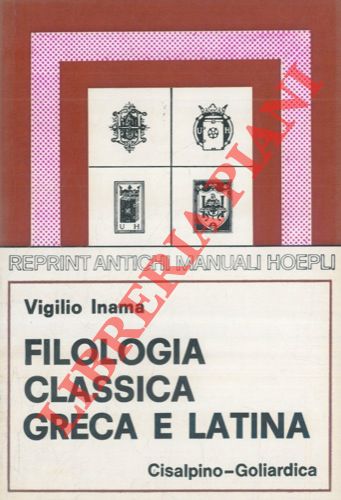 INAMA Virgilio - - Filologia classica greca e latina.