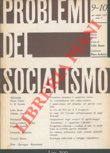 - - Problemi del socialismo.