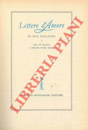(GRIECO Giuseppe) - - Lettere d'amore di due millenni.