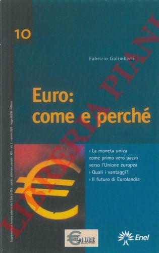 GALIMBERTI Fabrizio - - Euro: come e perch.