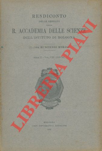 DUCATI Pericle - - Il sepolcreto di Valle Trebba nel comacchiese (Scavi del 1922 e 1923). Nota preliminare.